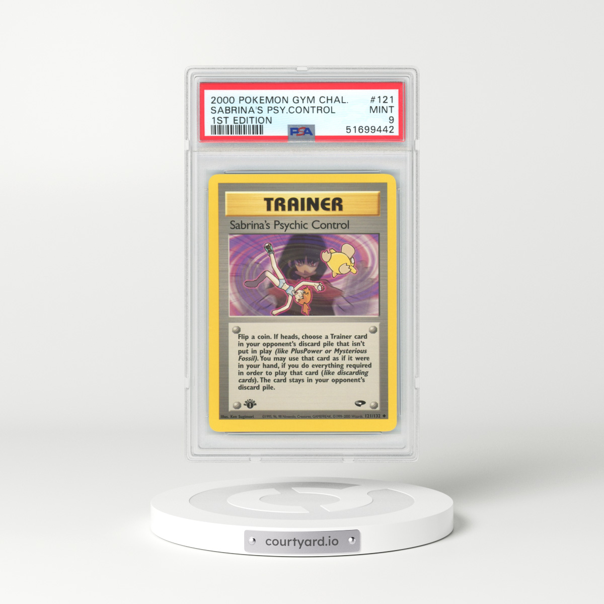 2000 Gym Challenge #121 Sabrina's Psychic Control - 1st Edition (PSA 9 MINT)