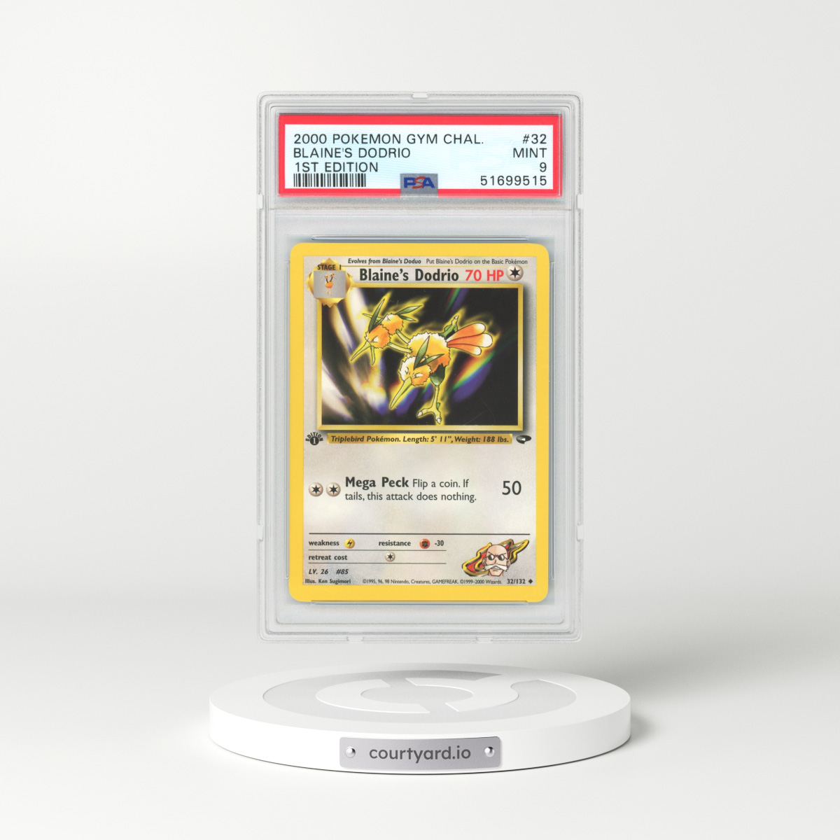 2000 XY Promos #32 Blaine's Dodrio - 1st Edition (PSA 9 MINT)