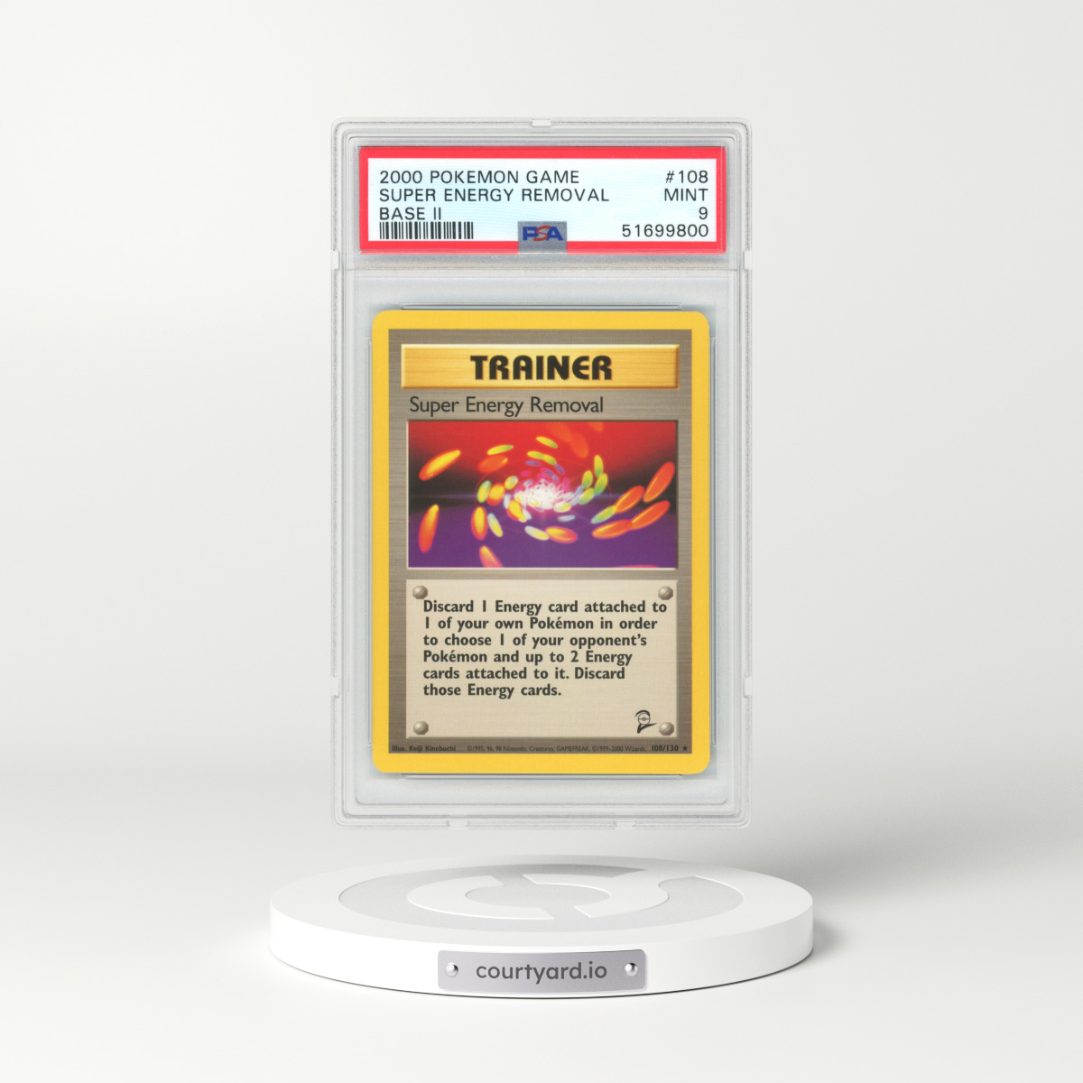 2000 Base Set 2 #108 Super Energy Removal (PSA 9 MINT)