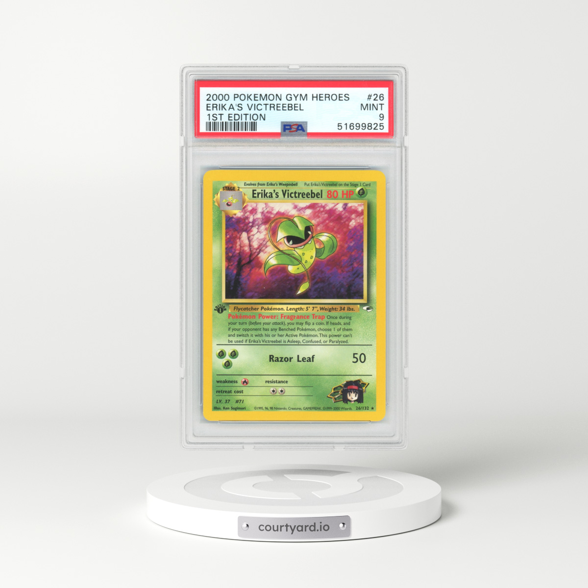 2000 Gym Heroes #26 Erika's Victreebel - 1st Edition (PSA 9 MINT)