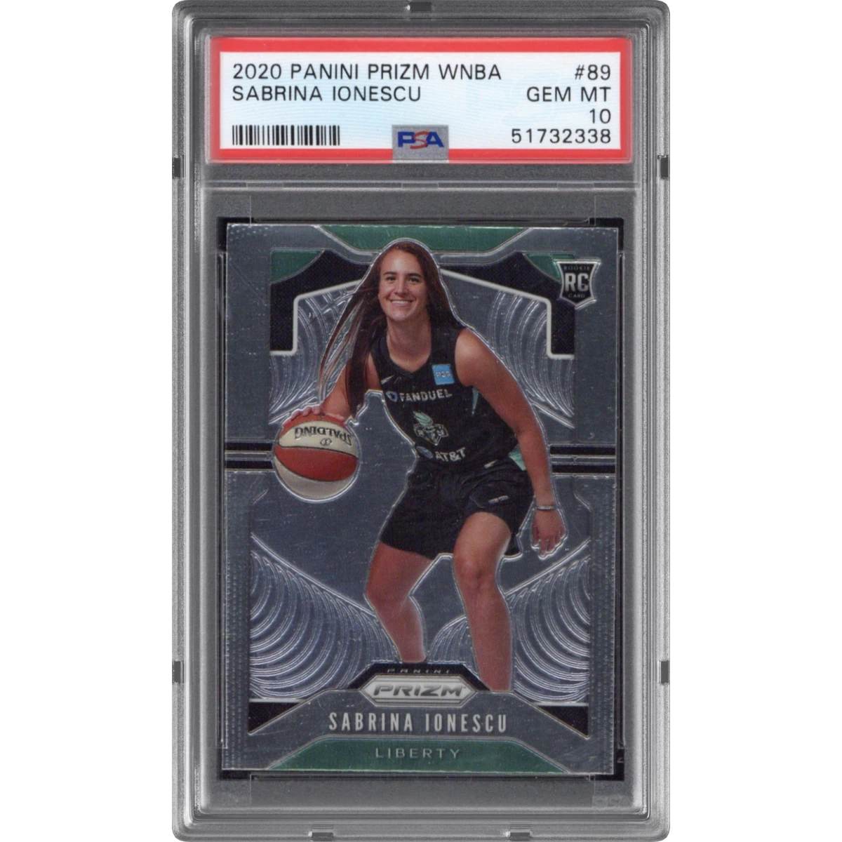2020 Panini Prizm WNBA #89 Sabrina Ionescu (PSA 10 GEM MINT)