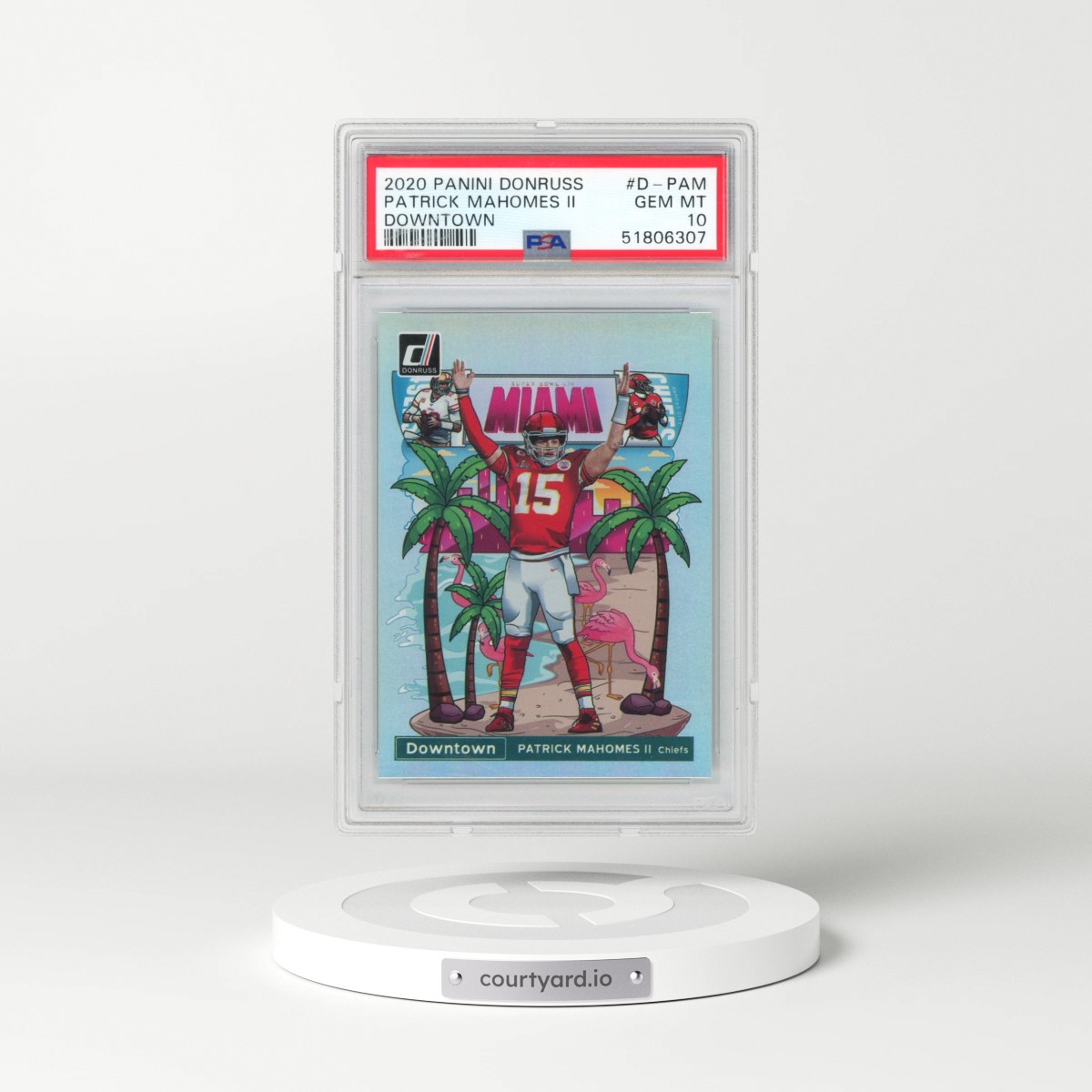 2020 Panini Donruss Downtown #D-PAM Patrick Mahomes II (PSA 10 GEM MINT)