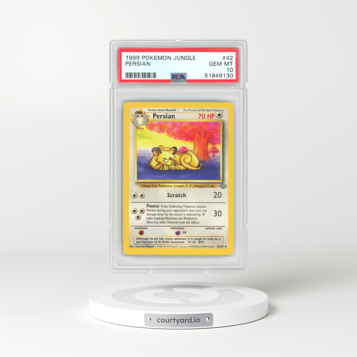 1999 Jungle #42 Persian (PSA 10 GEM MINT)