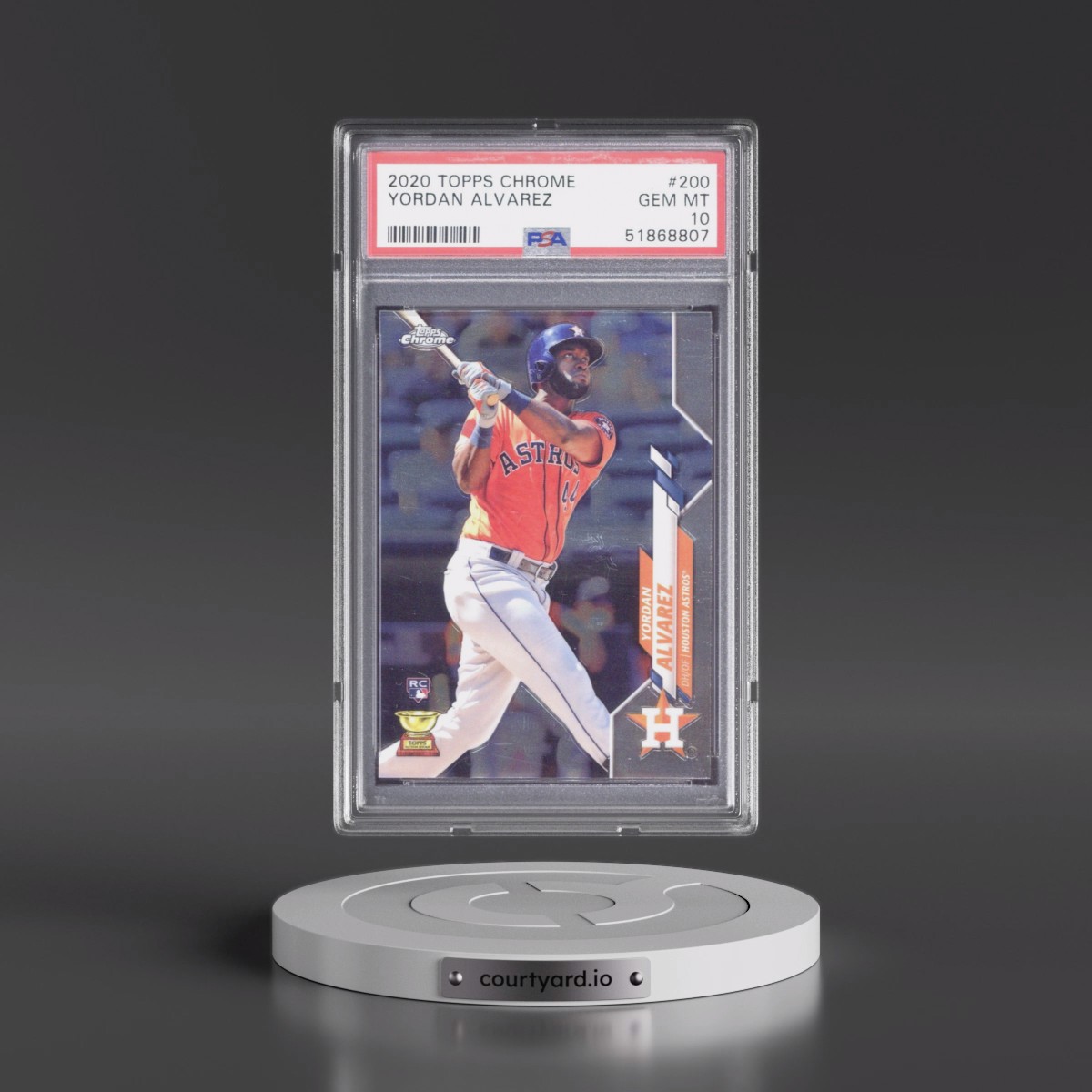 2020 Topps Chrome #200 Yordan Alvarez (PSA 10 GEM MINT)