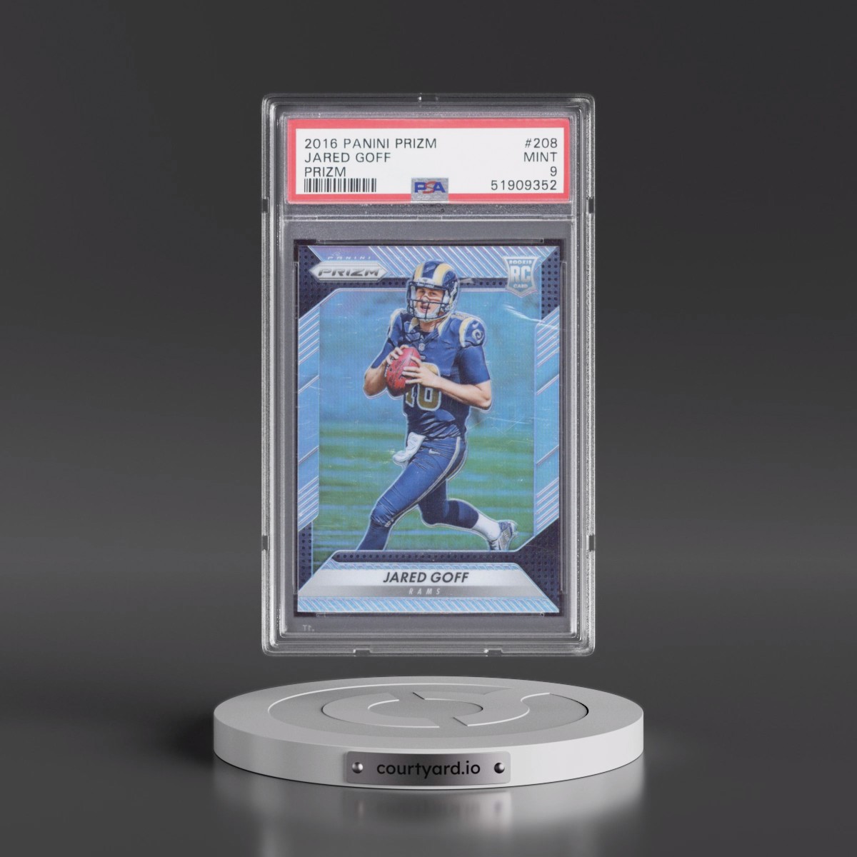 2016 Panini Prizm #208 Jared Goff - Prizm (PSA 9 MINT)