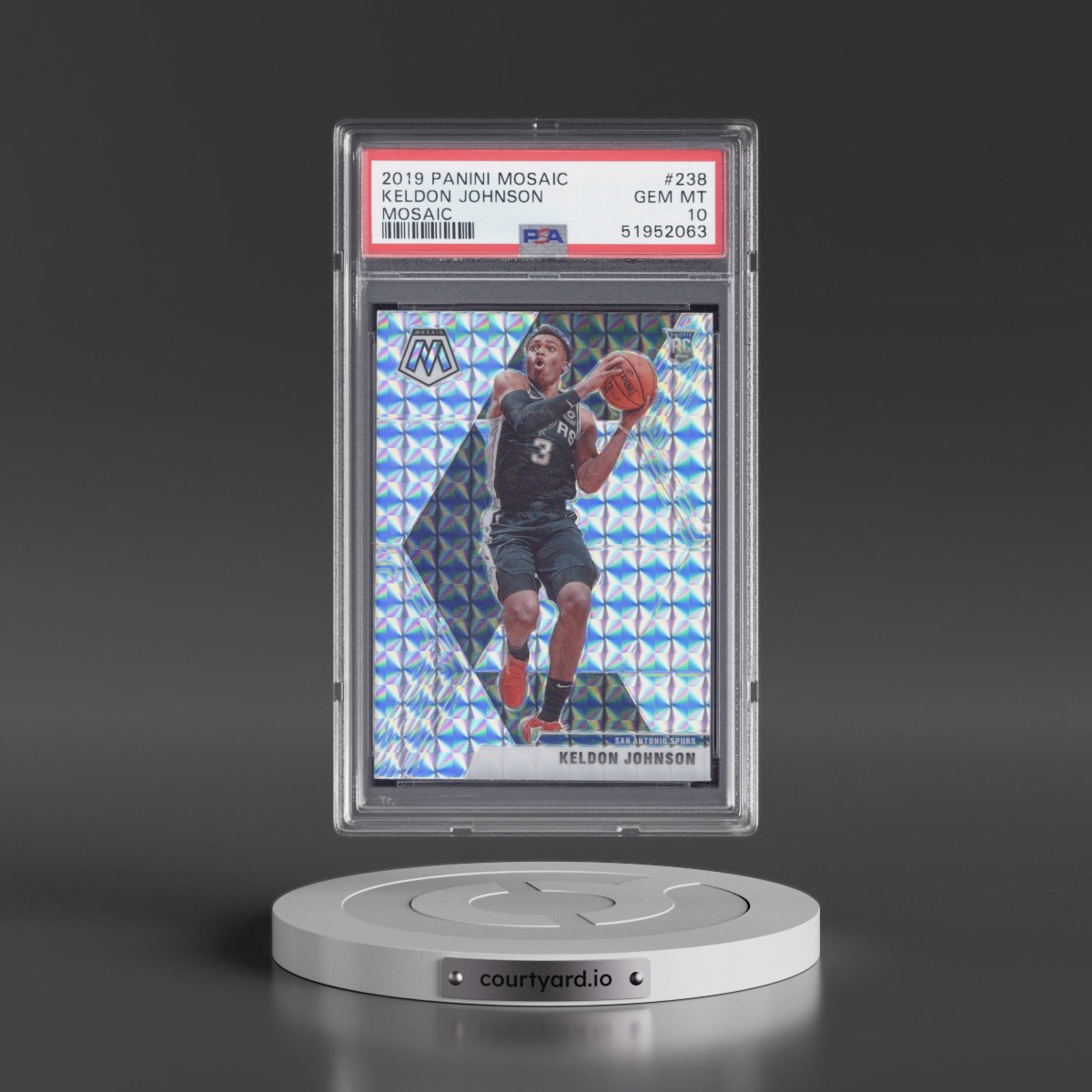 2019 Panini Mosaic Keldon Johnson - Mosaic #238 PSA 10