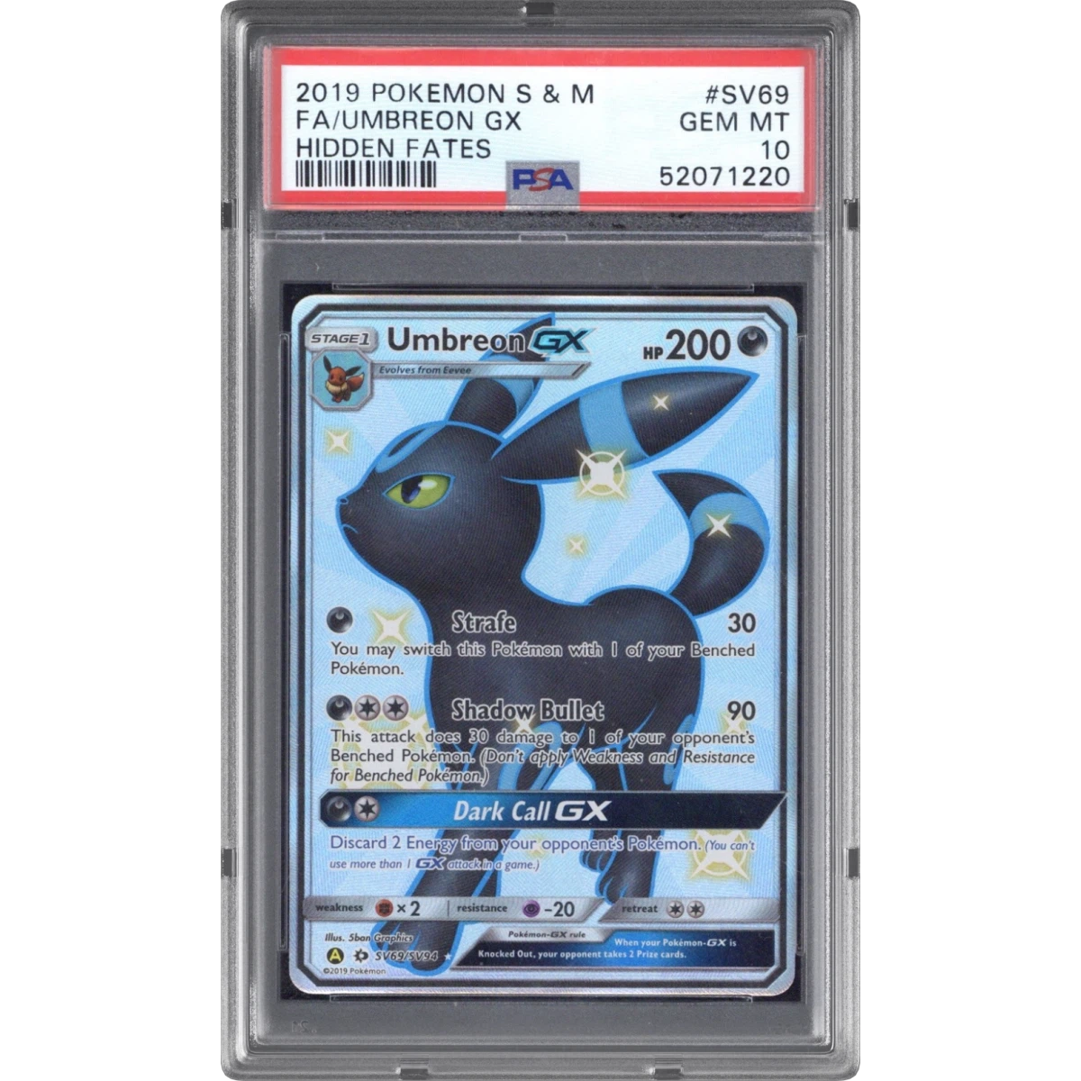 Umbreon GX card artwork