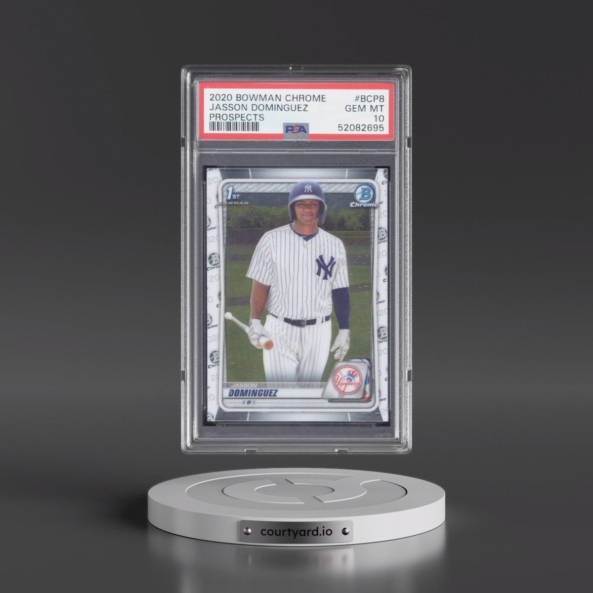 2020 Bowman Chrome Prospects #BCP8 Jasson Dominguez (PSA 10 GEM MINT)