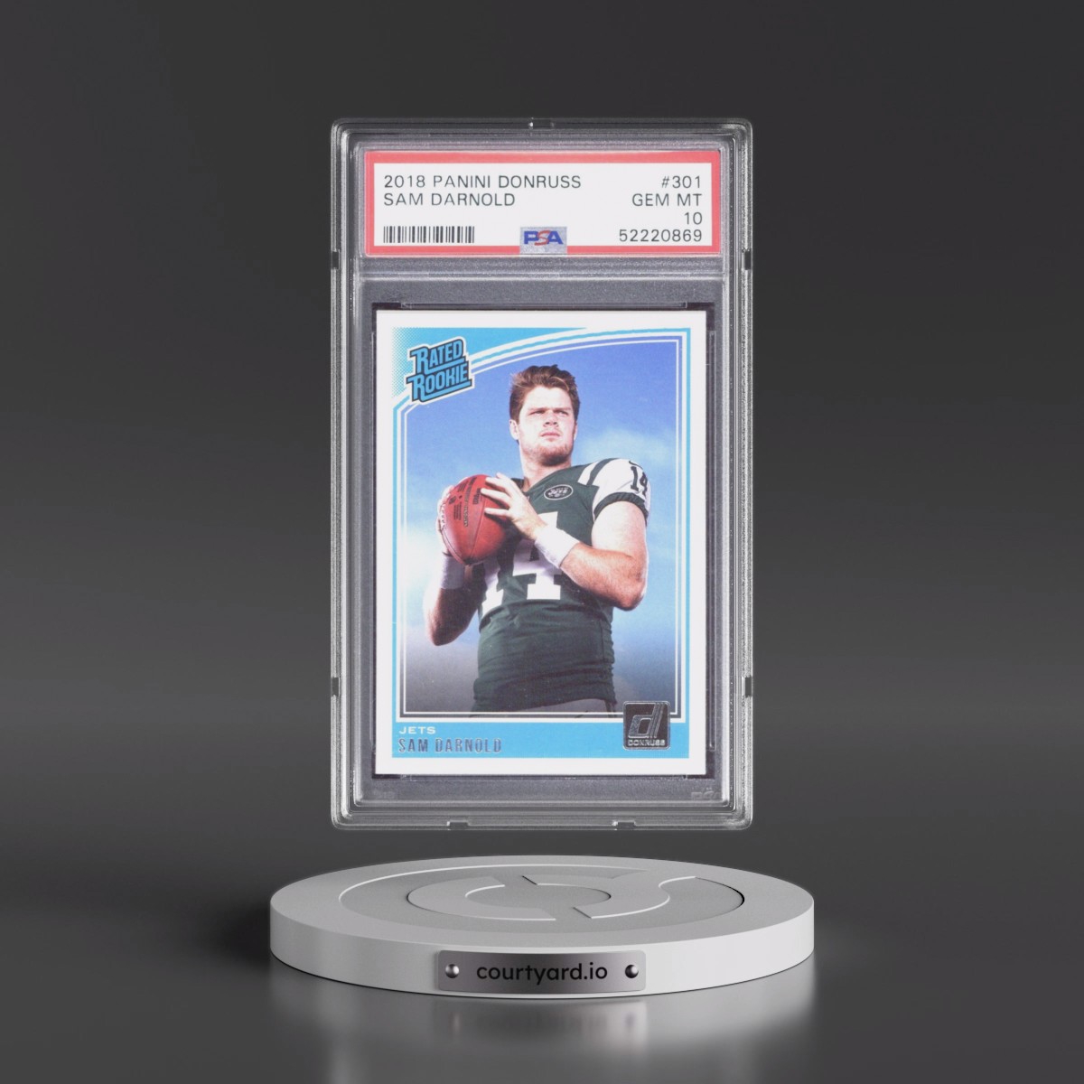 2018 Panini Donruss #301 Sam Darnold (PSA 10 GEM MINT)