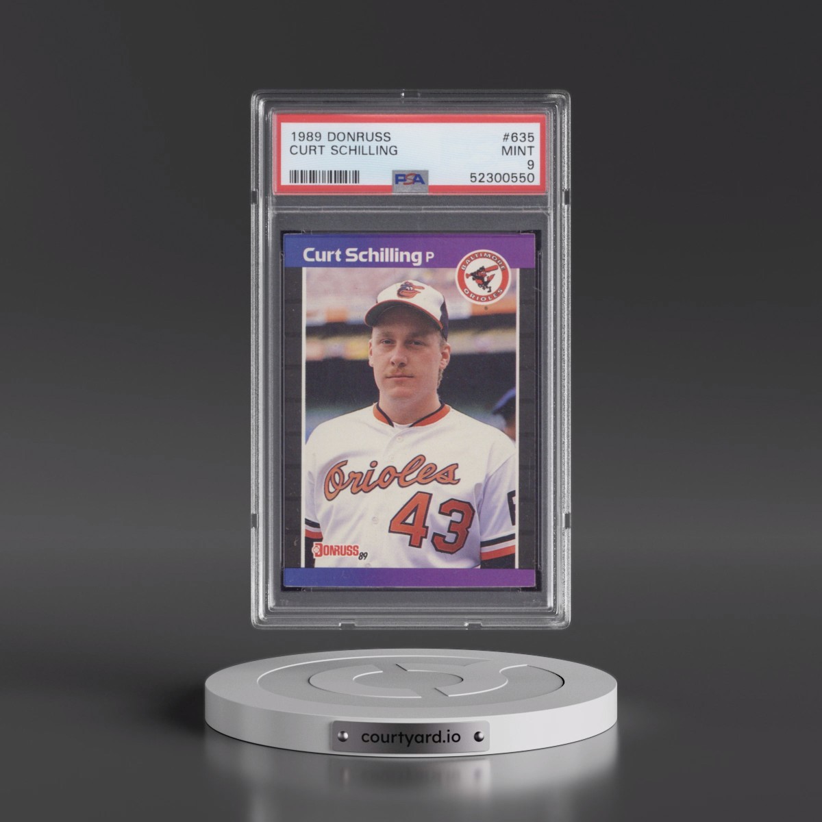 1989 Donruss #635 Curt Schilling (PSA 9 MINT)