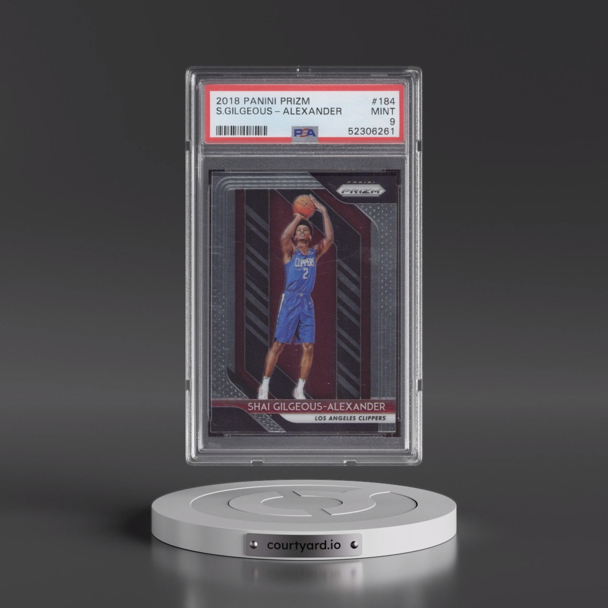 2018 Panini Prizm #184 Shai Gilgeous-Alexander (PSA 9 MINT)