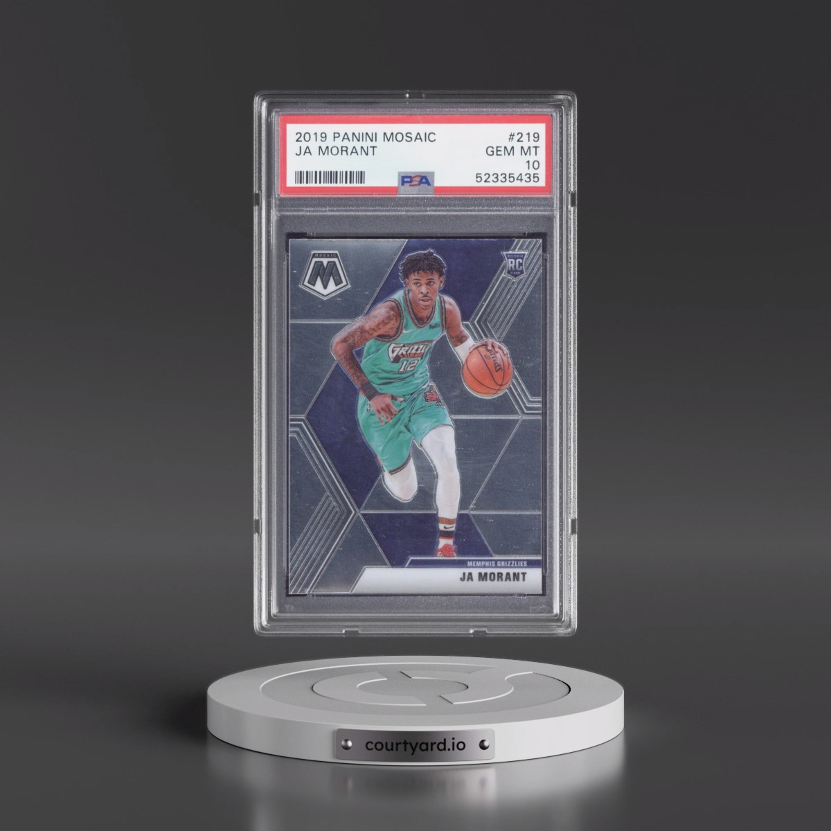 2019 Panini Mosaic #219 Ja Morant (PSA 10 GEM MINT)