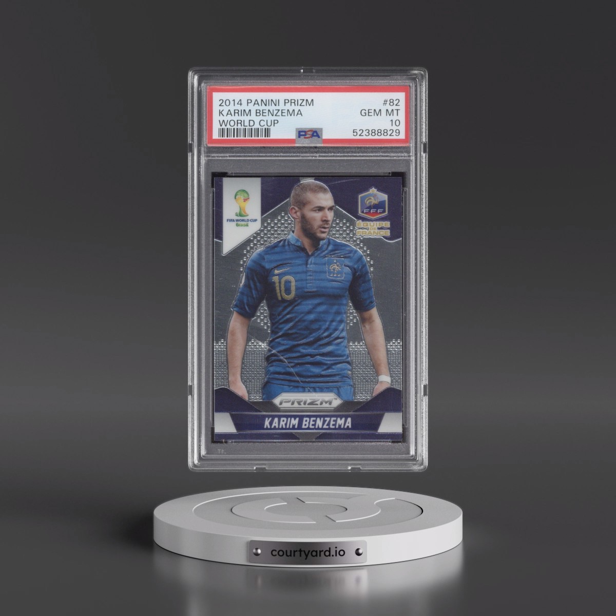 2014 Panini Prizm World Cup #82 Karim Benzema (PSA 10 GEM MINT)