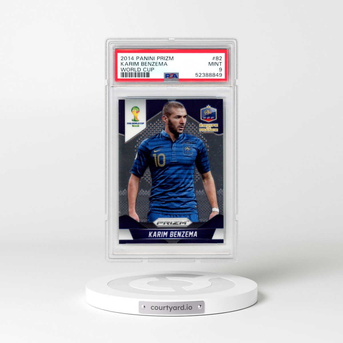 2014 Panini Prizm World Cup #82 Karim Benzema (PSA 9 MINT)