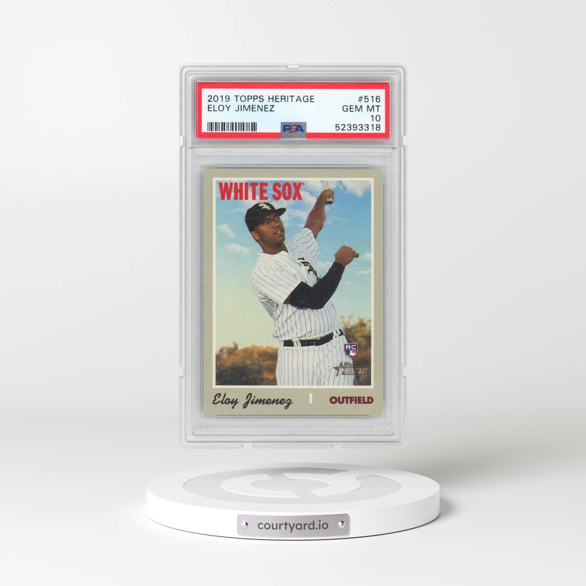 2019 Topps Heritage #516 Eloy Jimenez (PSA 10 GEM MINT)