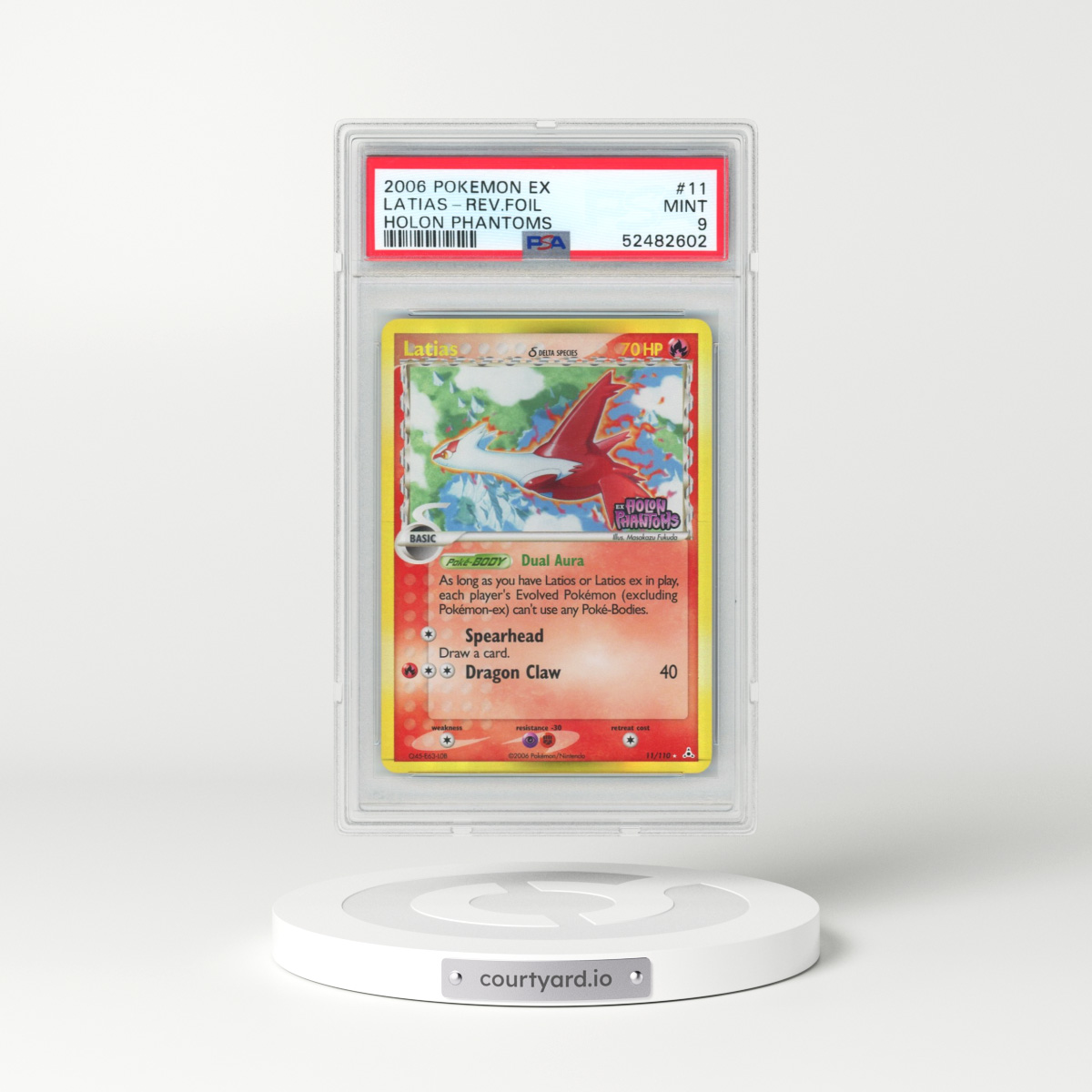 2006 Pokémon EX Holon Phantoms #11 Latias - Reverse Foil (PSA 9 MINT)