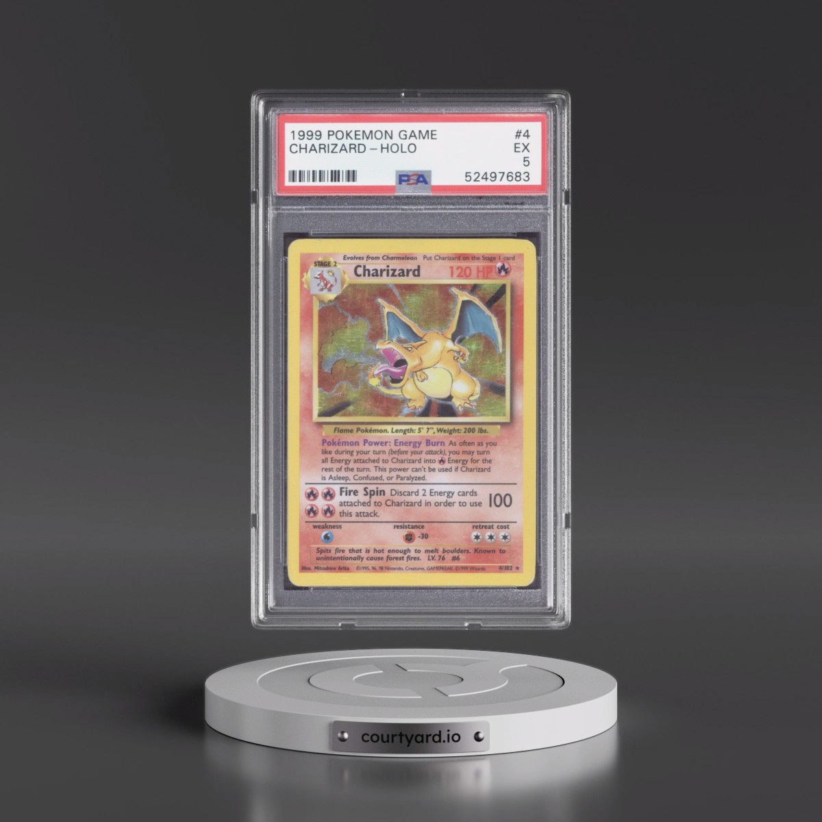 1999 Pokémon Game #4 Charizard - Holo (PSA 5 EX)