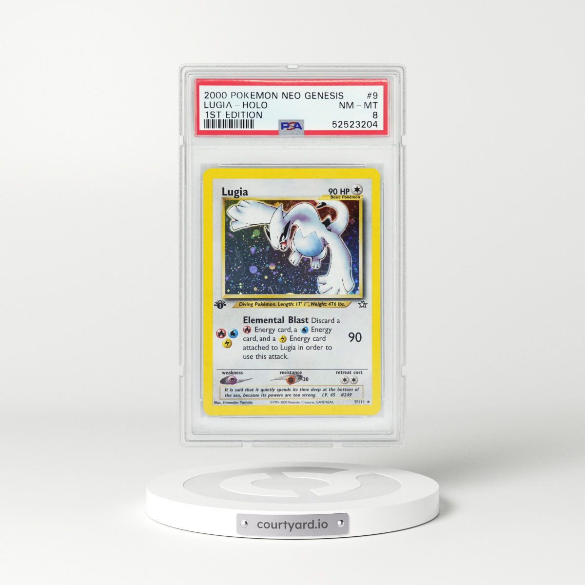 2000 Neo Genesis #9 Lugia - 1st Edition Holo (PSA 8 NM-MT)