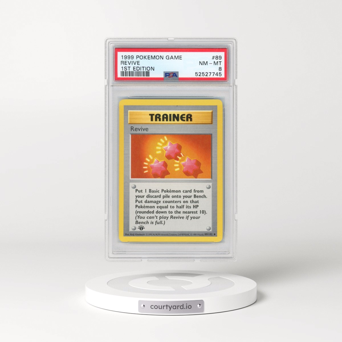 1999 Pokémon Game #89 Revive - 1st Edition (PSA 8 NM-MT)