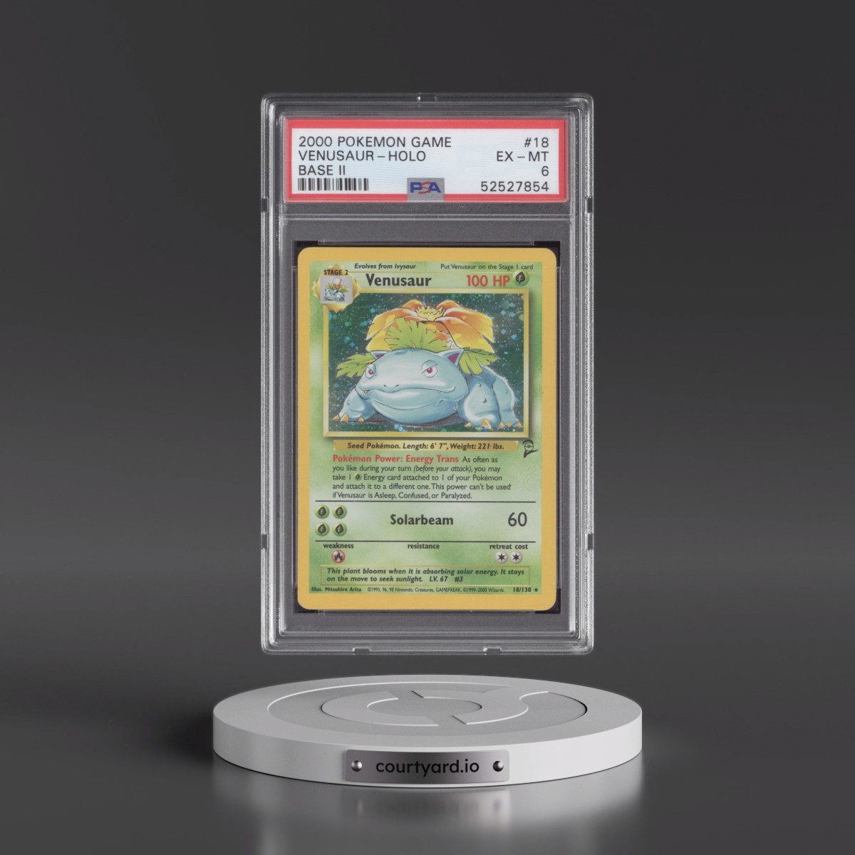 2000 Pokémon Game Base II #18 Venusaur - Holo (PSA 6 EX-MT)