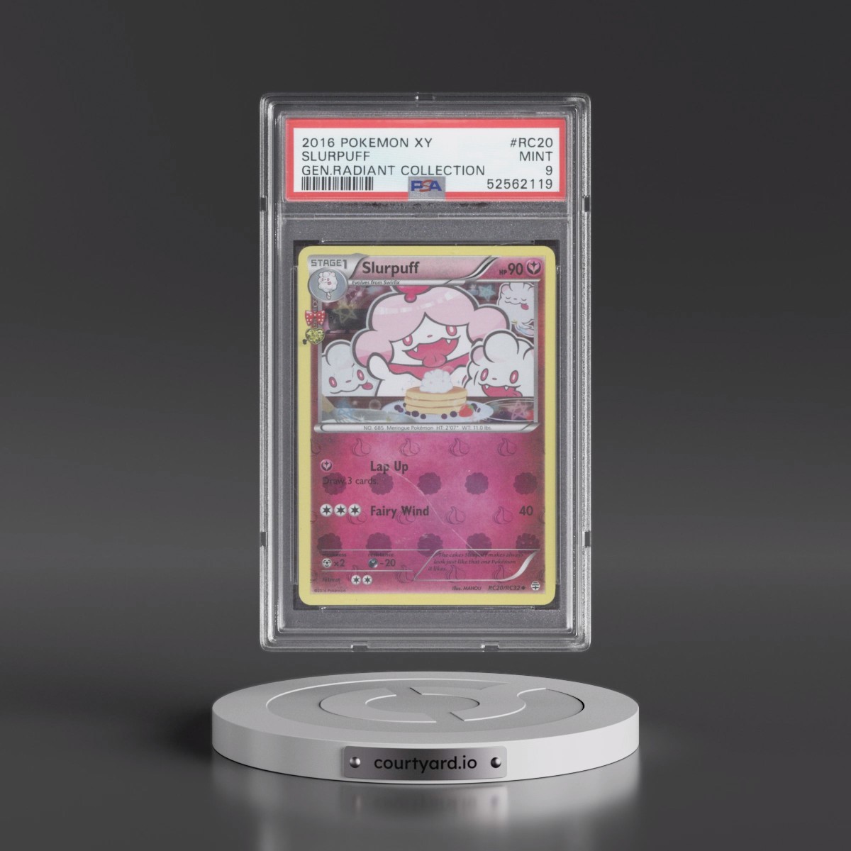 2016 Pokémon XY Generations Radiant Collection #RC20 Slurpuff (PSA 9 MINT)