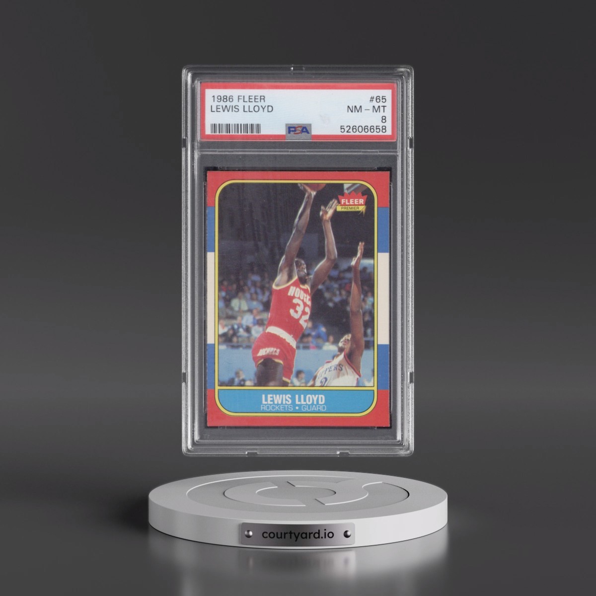 1986 Fleer #65 Lewis Lloyd (PSA 8 NM-MT)