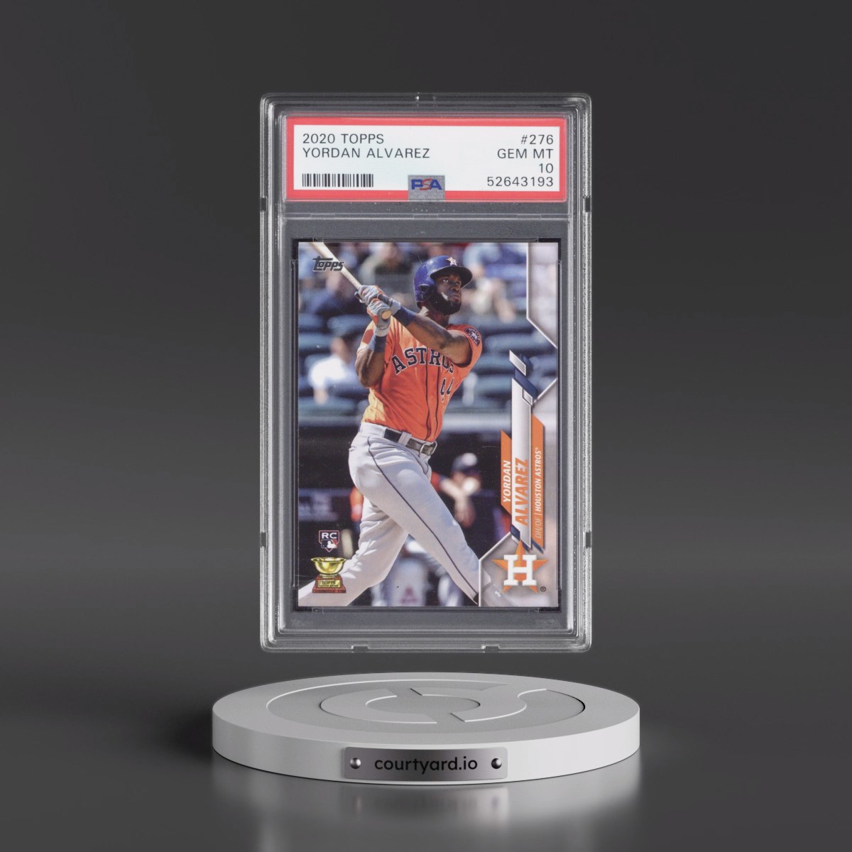 2020 Topps #276 Yordan Alvarez (PSA 10 GEM MINT)