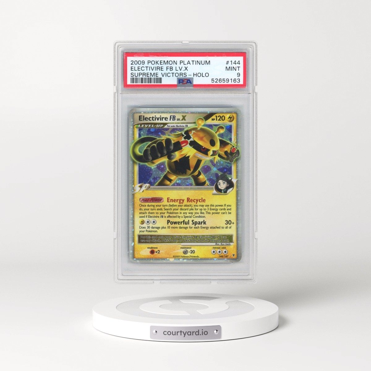 2009 Pokémon Platinum Supreme Victors #144 Electivire FB LV.X - Holo (PSA 9 MINT)