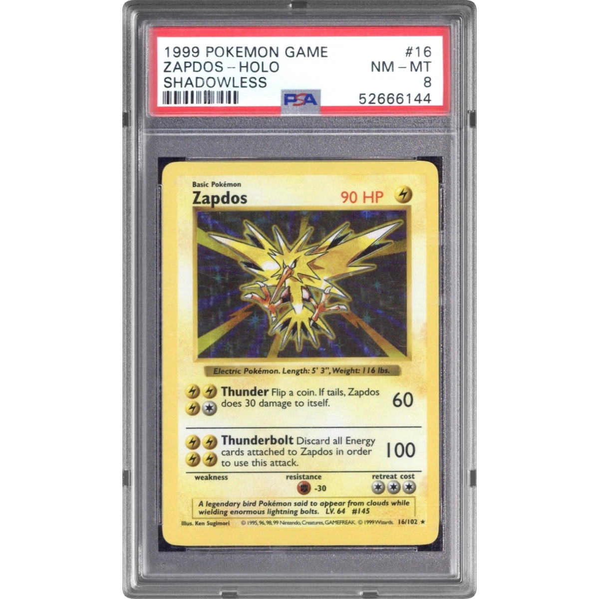 Zapdos card artwork