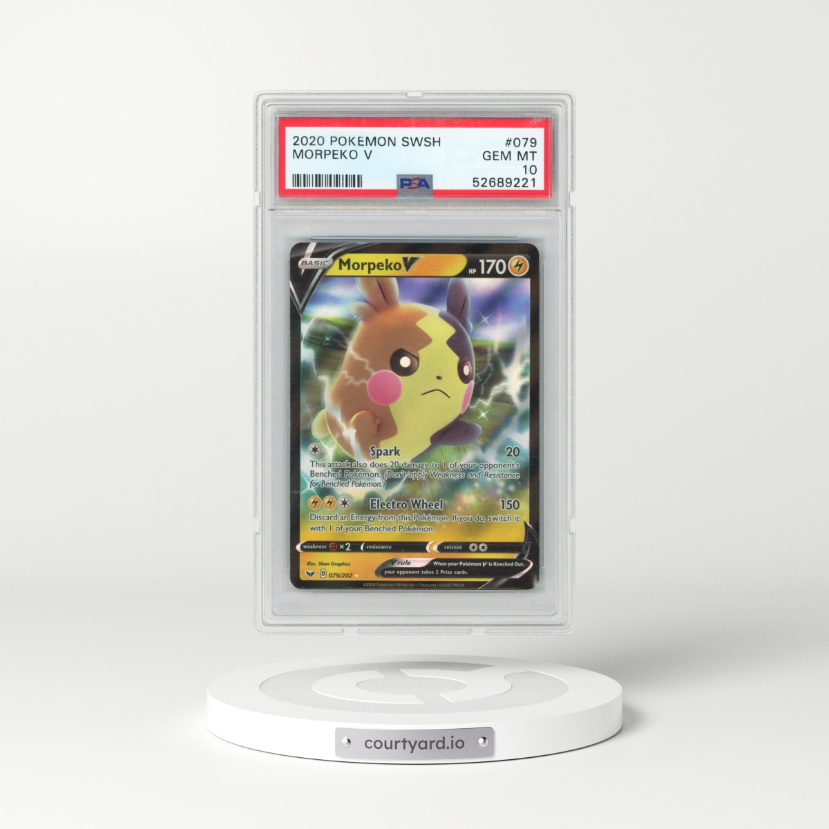 2020 Pokémon Sword & Shield #079 Morpeko V - Holo (PSA 10 GEM MINT)