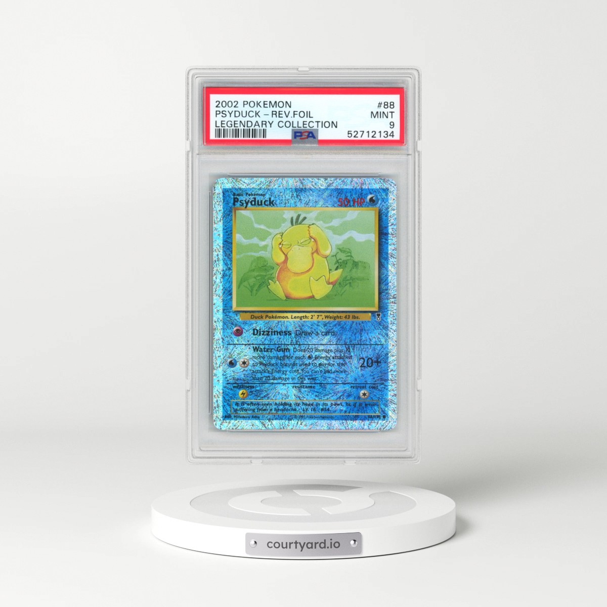 2002 Pokémon Legendary Collection #88 Psyduck - Reverse Foil (PSA 9 MINT)