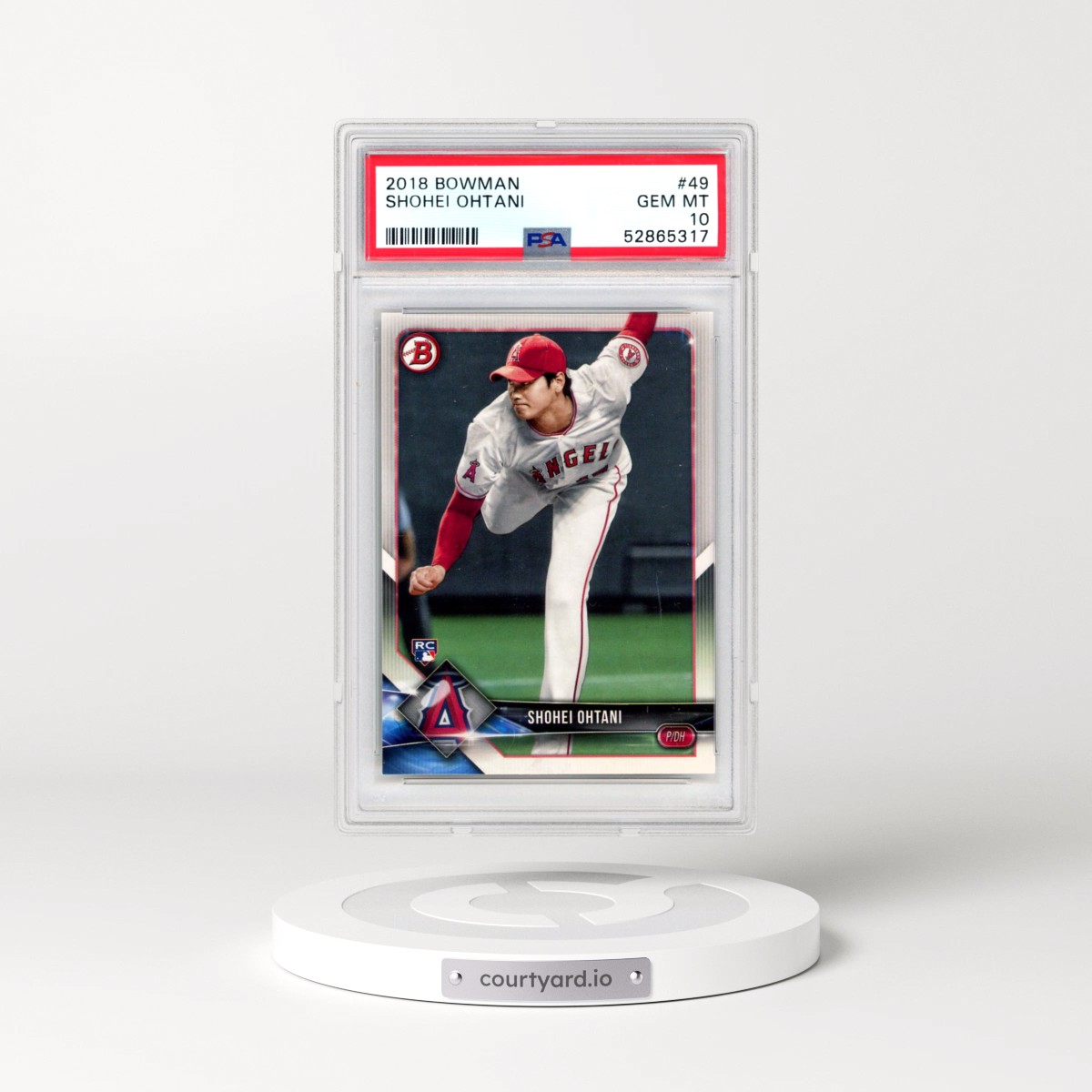 2018 Bowman #49 Shohei Ohtani (PSA 10 GEM MINT)