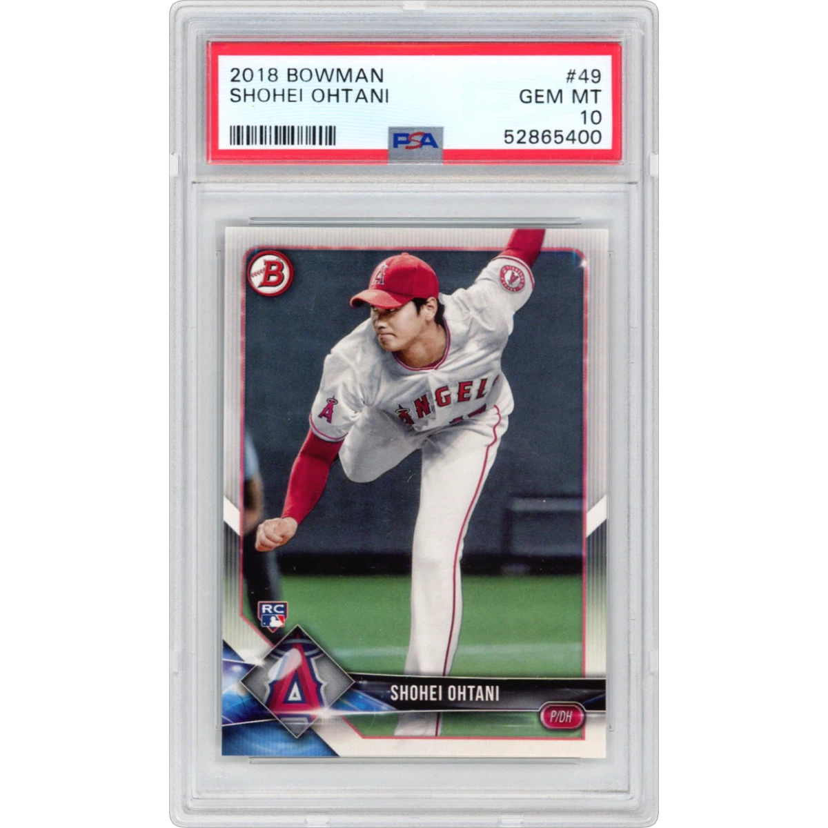 2018 Bowman #49 Shohei Ohtani (PSA 10 GEM MINT)