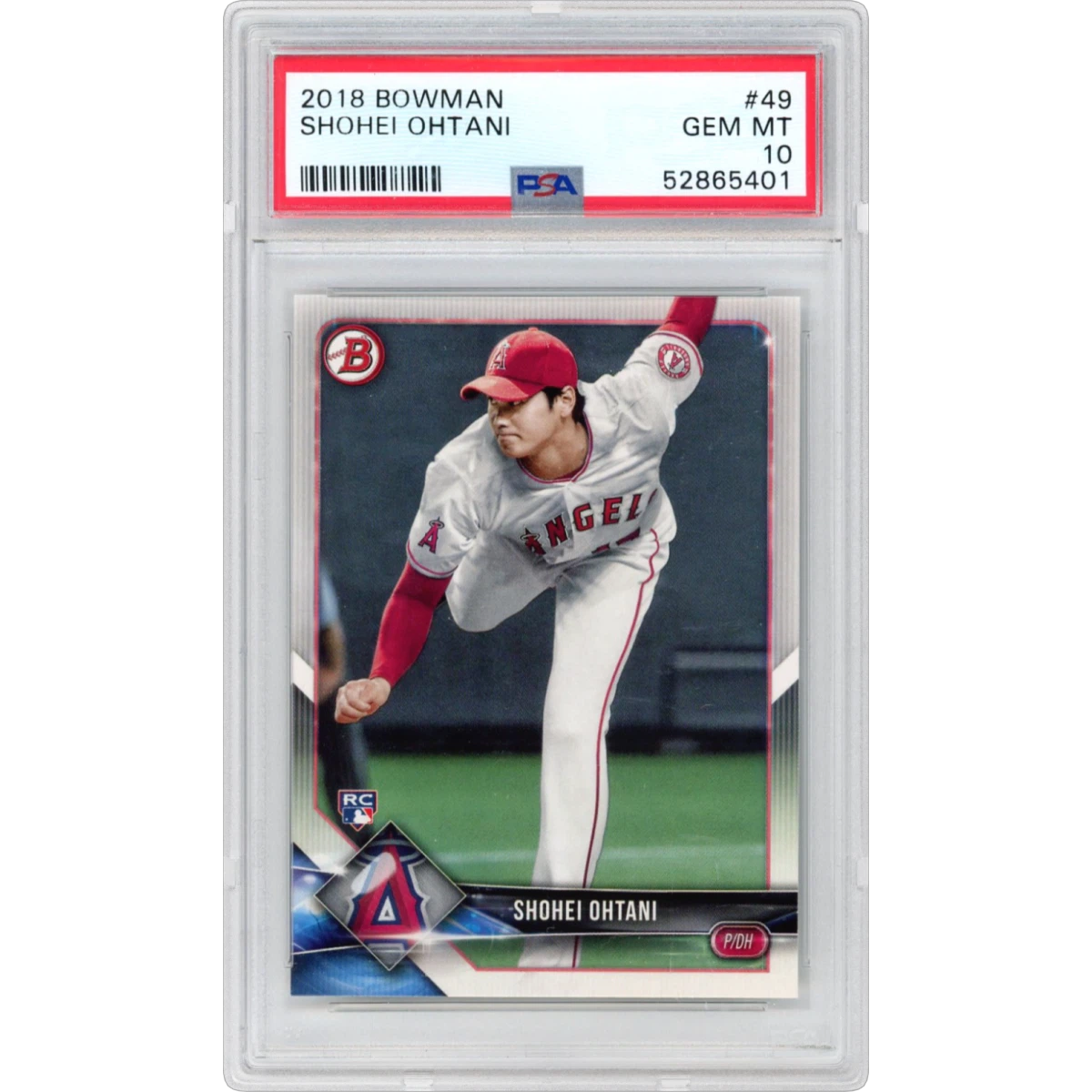 2018 Bowman #49 Shohei Ohtani (PSA 10 GEM MINT)