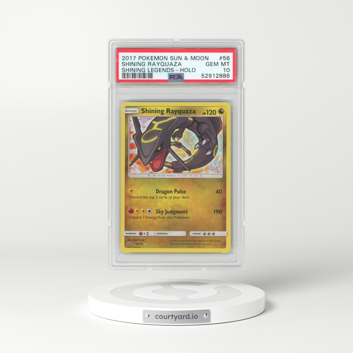 2017 Shining Legends #56 Shining Rayquaza - Holo (PSA 10 GEM MINT)