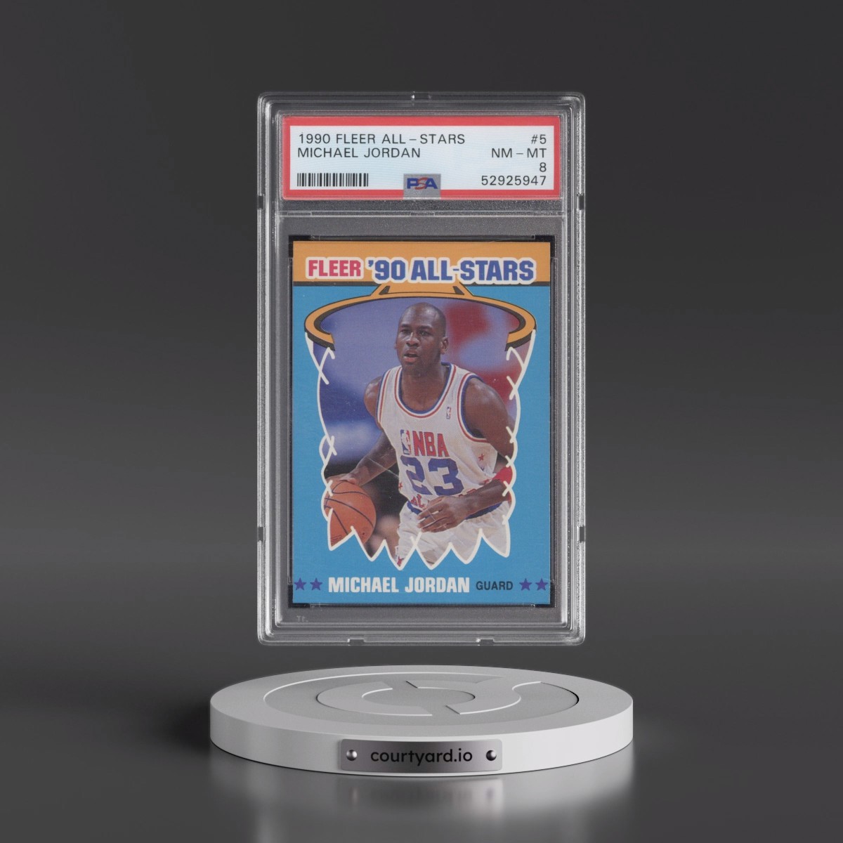 1990 Fleer All-Stars #5 Michael Jordan (PSA 8 NM-MT)