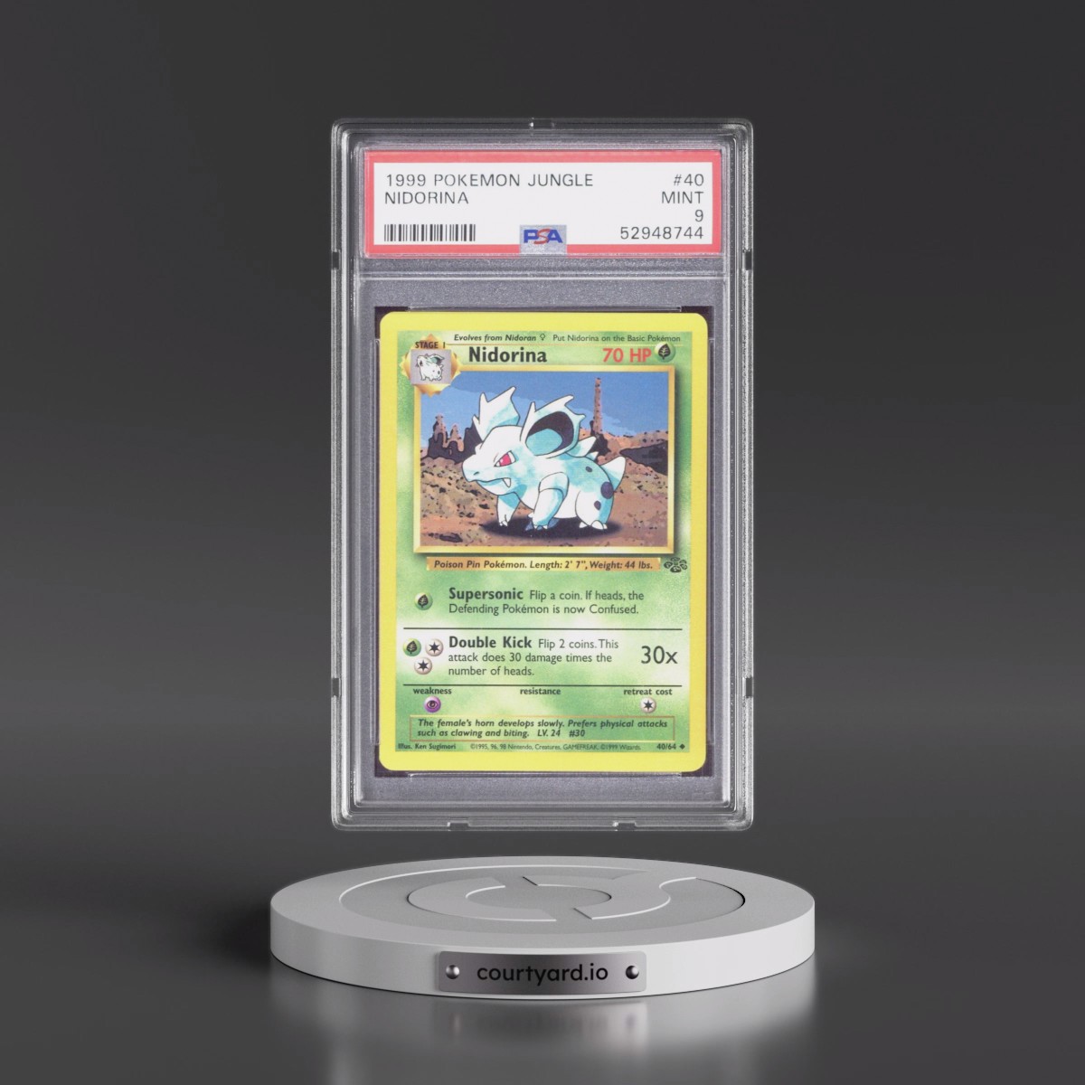 1999 Pokémon Jungle #40 Nidorina (PSA 9 MINT)