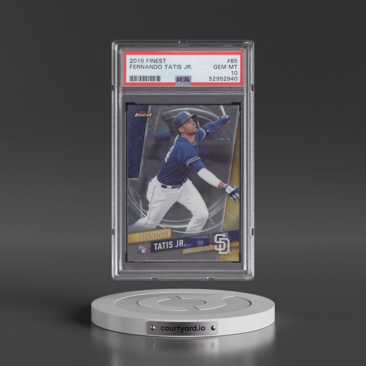2019 Finest #85 Fernando Tatis Jr. (PSA 10 GEM MINT)