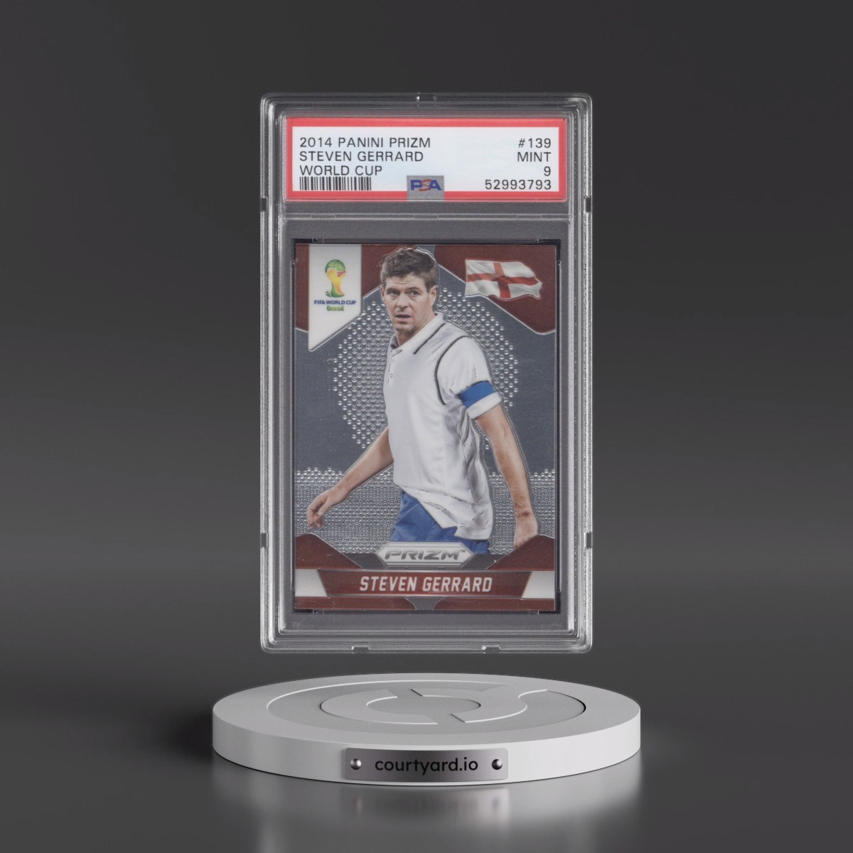 2014 Panini Prizm World Cup #139 Steven Gerrard (PSA 9 MINT)