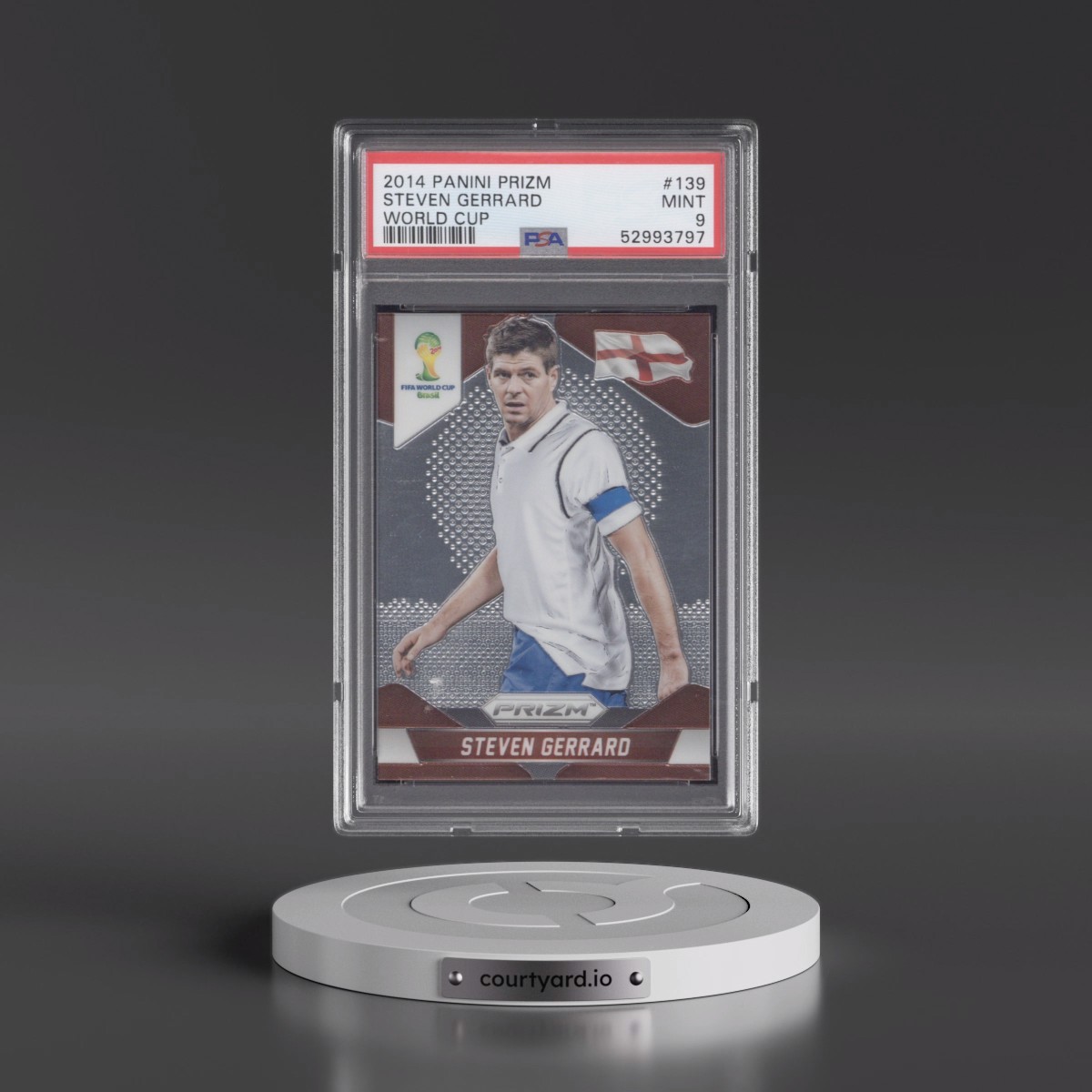 2014 Panini Prizm World Cup #139 Steven Gerrard (PSA 9 MINT)