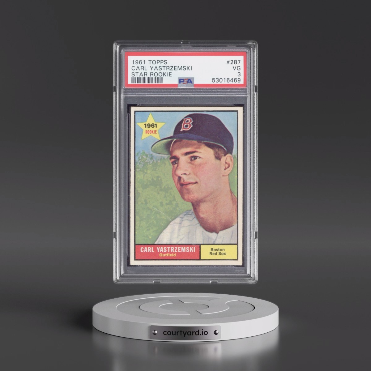 1961 Topps #287 Carl Yastrzemski - Star Rookie (PSA 3 VG)