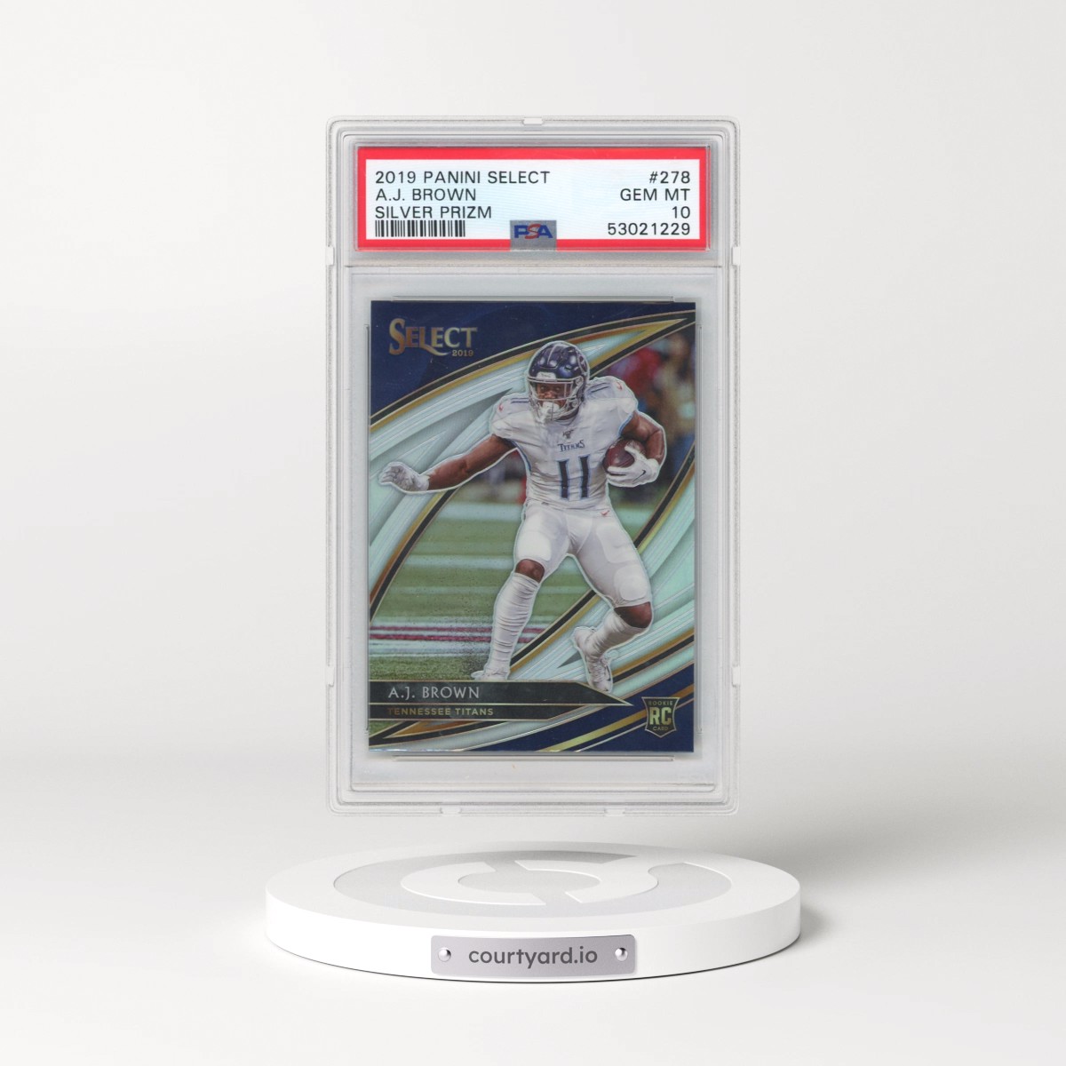 2019 Panini Select A.J. Brown - Silver Prizm #278 PSA 10