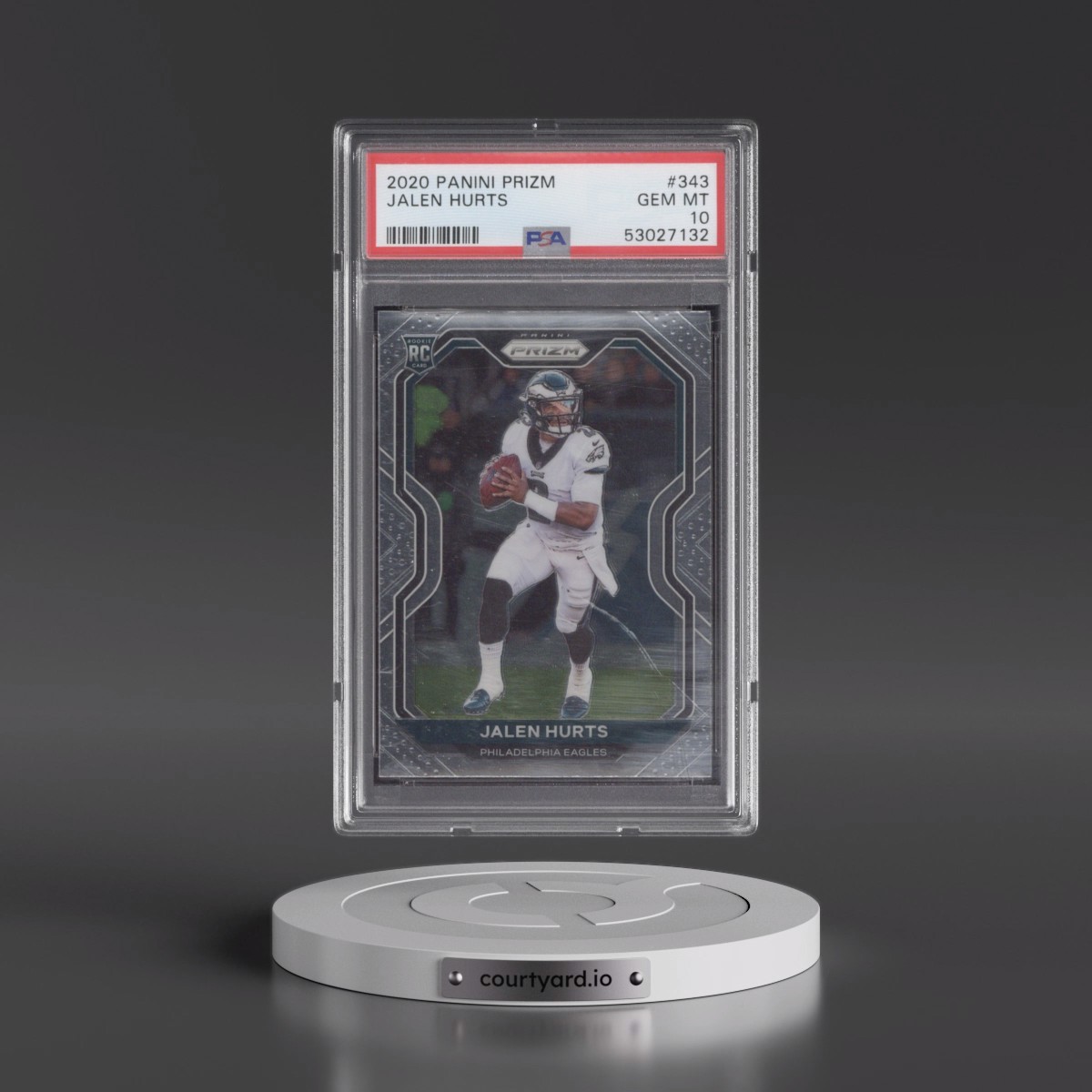 2020 Panini Prizm #343 Jalen Hurts (PSA 10 GEM MINT)