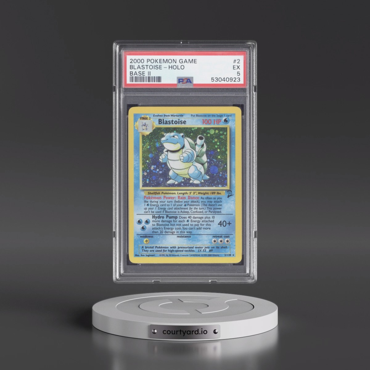 2000 Pokémon Game Base II #2 Blastoise - Holo (PSA 5 EX)