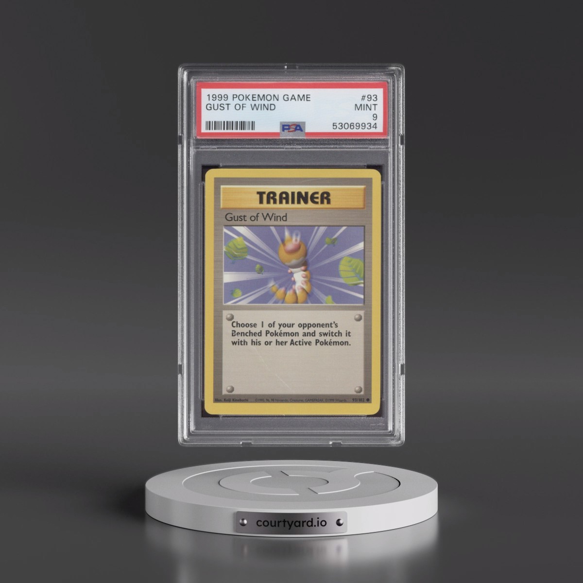 1999 Pokémon Game Gust of Wind #93 PSA 9