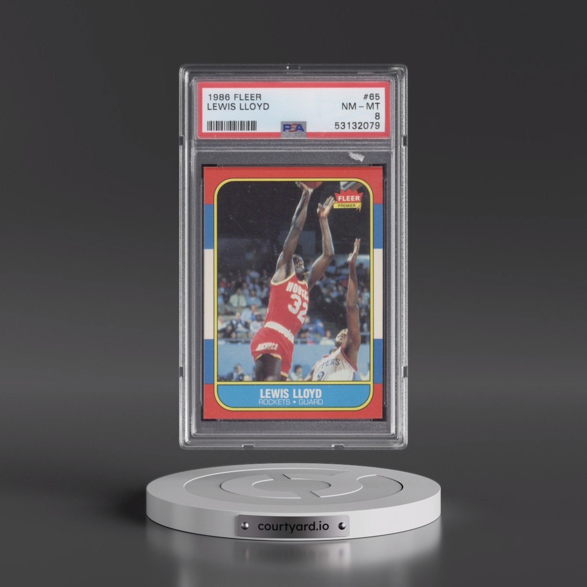1986 Fleer #65 Lewis Lloyd (PSA 8 NM-MT)