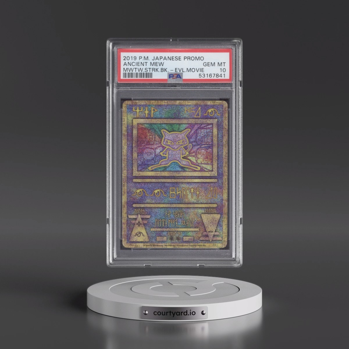 2019 Pokémon Promo Ancient Mew - Mewtwo Strikes Back-Evolution Movie PSA 10