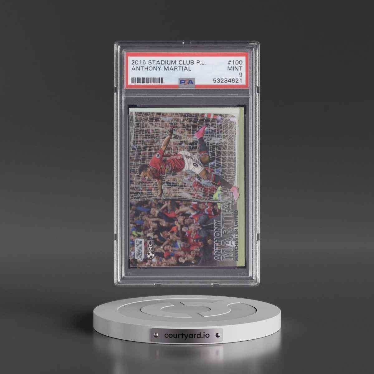 2016 Stadium Club Premier League #100 Anthony Martial (PSA 9 MINT)
