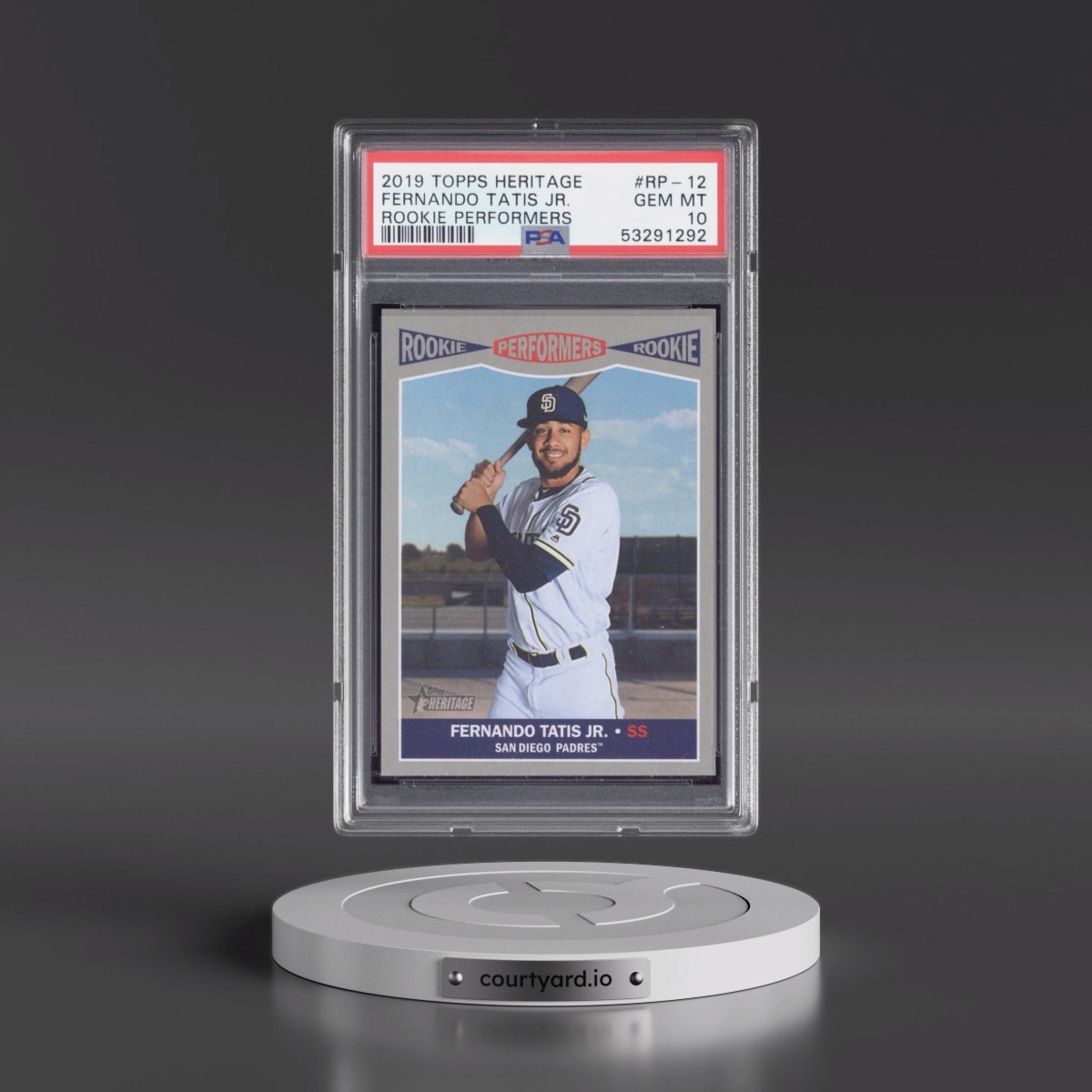 2019 Topps Heritage Rookie Performers #RP-12 Fernando Tatis Jr. (PSA 10 GEM MINT)