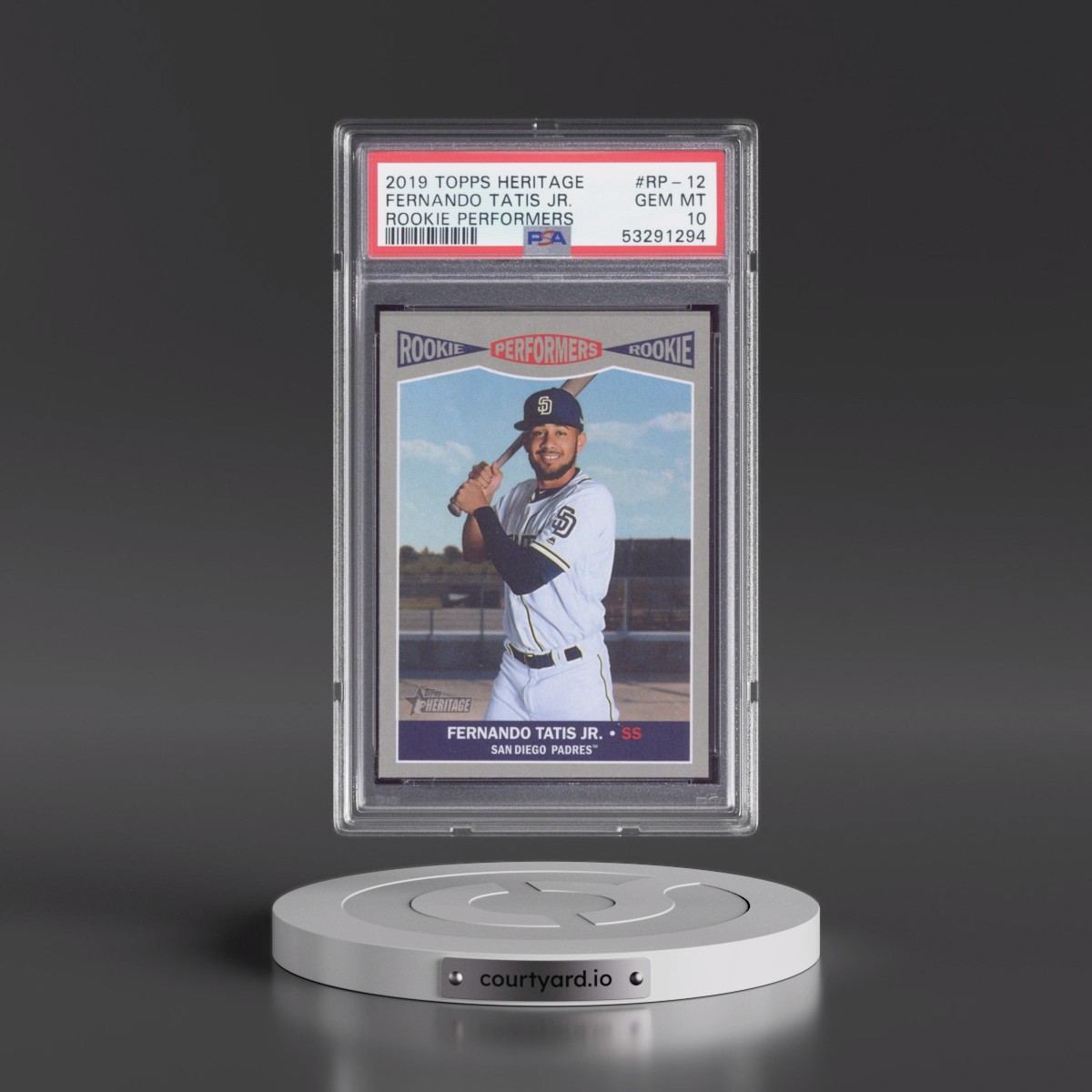 2019 Topps Heritage Rookie Performers #RP-12 Fernando Tatis Jr. (PSA 10 GEM MINT)